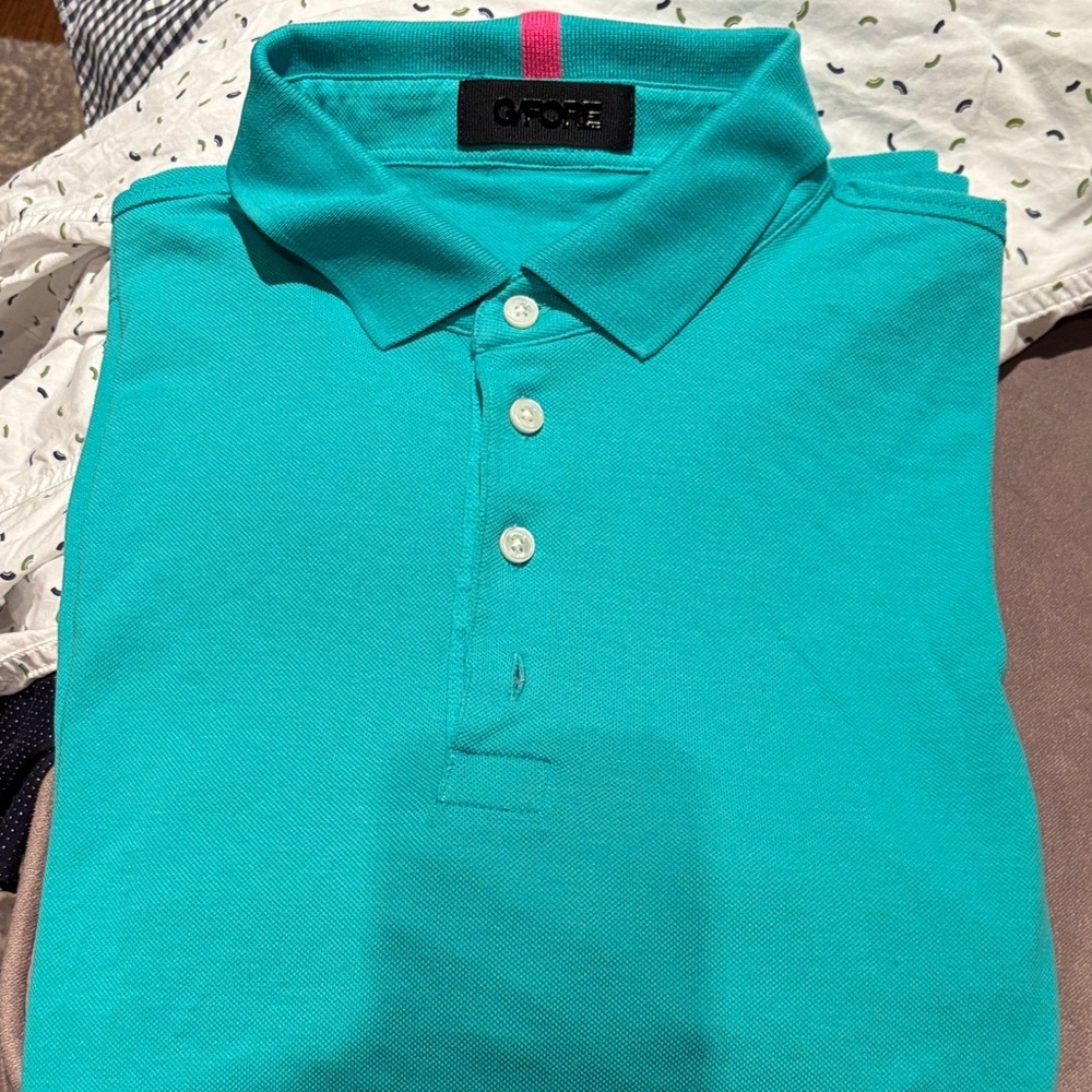 G/FORE Vibrant Teal Polo Shirt